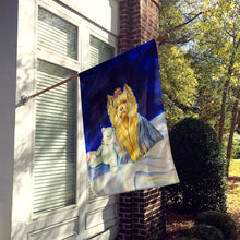 Load image into Gallery viewer, Yorkie and Teddy Bear Flag Canvas House Size