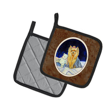 Load image into Gallery viewer, Yorkie Pot Holders - Set of 2 Decorative Kitchen Helpers | Made in the USA 7221PTHD