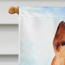Load image into Gallery viewer, Red Basenji Flag Canvas House Size