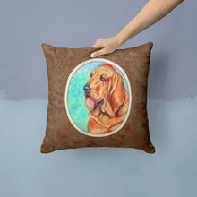 Load image into Gallery viewer, Bloodhound Throw Pillow - 14x14 Decorative Pillow – Art for Your Home &amp; Patio 7224PW1414