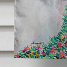 Load image into Gallery viewer, Bichon Frise in the flowers Flag Canvas House Size