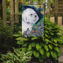 Load image into Gallery viewer, Bichon Frise in the flowers Garden Flag – Decorative Outdoor Yard Flag