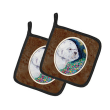 Load image into Gallery viewer, Bichon Frise Pot Holders - Set of 2 Decorative Kitchen Helpers | Made in the USA 7225PTHD
