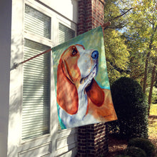Load image into Gallery viewer, Basset Hound Flag Canvas House Size