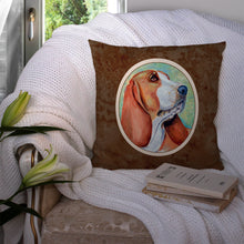 Load image into Gallery viewer, Basset Hound Throw Pillow - 14x14 Decorative Pillow – Art for Your Home &amp; Patio 7227PW1414