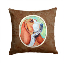 Load image into Gallery viewer, Basset Hound Throw Pillow - 14x14 Decorative Pillow – Art for Your Home &amp; Patio 7227PW1414