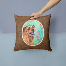 Load image into Gallery viewer, Border Terrier Throw Pillow - 14x14 Decorative Pillow – Art for Your Home &amp; Patio 7228PW1414