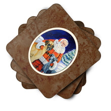 Load image into Gallery viewer, Santa Claus with Great Dane Foam Coaster  7232FC