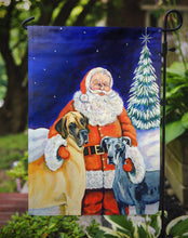 Load image into Gallery viewer, Santa Claus with Great Dane Garden Flag – Decorative Outdoor Yard Flag