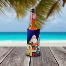 Load image into Gallery viewer, Santa Claus with Great Dane Slim Can Hugger – Fun &amp; Functional Drink Coolers 7232MUK