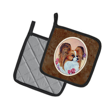 Load image into Gallery viewer, Papillon Pot Holders - Set of 2 Decorative Kitchen Helpers | Made in the USA 7237PTHD