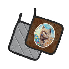 Load image into Gallery viewer, Cairn Terrier Pot Holders - Set of 2 Decorative Kitchen Helpers | Made in the USA 7238PTHD