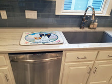 Load image into Gallery viewer, Papillon  Dish Drying Mat – Absorbent, Artistic Kitchen Essentials 7243DDM