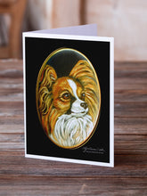 Load image into Gallery viewer, Papillon Greeting Cards -  Blank Note Cards – 8-Pack of Artist-Designed Cards with Envelopes