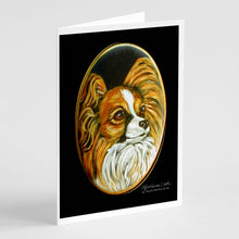 Load image into Gallery viewer, Papillon Greeting Cards -  Blank Note Cards – 8-Pack of Artist-Designed Cards with Envelopes