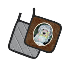 Load image into Gallery viewer, Old English Sheepdog Pot Holders - Set of 2 Decorative Kitchen Helpers | Made in the USA 7252PTHD