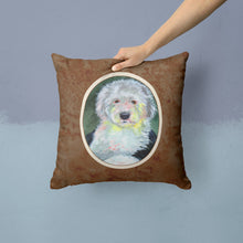 Load image into Gallery viewer, Old English Sheepdog Throw Pillow - 14x14 Decorative Pillow – Art for Your Home &amp; Patio 7252PW1414