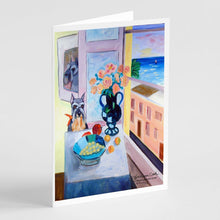 Load image into Gallery viewer, Schnauzer  Greeting Cards -  Blank Note Cards – 8-Pack of Artist-Designed Cards with Envelopes