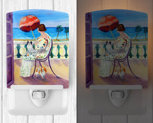 Load image into Gallery viewer, Lady with her Japanese Chin Ceramic Night Light 7260CNL