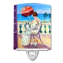 Load image into Gallery viewer, Lady with her Japanese Chin Ceramic Night Light 7260CNL