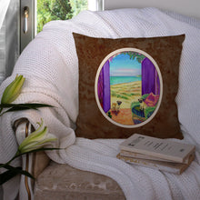 Load image into Gallery viewer, Pug Let's go Outside Throw Pillow - 14x14 Decorative Pillow – Art for Your Home &amp; Patio 7261PW1414