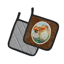 Load image into Gallery viewer, Pomeranian Pot Holders - Set of 2 Decorative Kitchen Helpers | Made in the USA 7262PTHD
