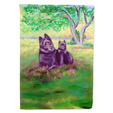 Load image into Gallery viewer, Schipperke Flag Canvas House Size