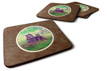 Load image into Gallery viewer, Schipperke and puppy Foam Coaster  7263FC