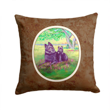 Load image into Gallery viewer, Schipperke and puppy Throw Pillow - 14x14 Decorative Pillow – Art for Your Home &amp; Patio 7263PW1414
