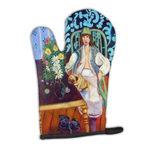 Load image into Gallery viewer, Lady with her Pug Oven Mitt 7265OVMT
