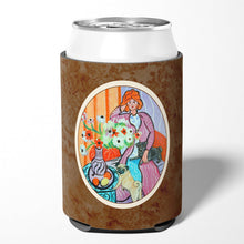 Load image into Gallery viewer, Lady with her Pug Can or Bottle Hugger 7266CC