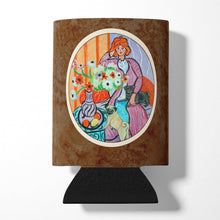 Load image into Gallery viewer, Lady with her Pug Can or Bottle Hugger 7266CC