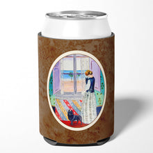 Load image into Gallery viewer, Lady with her Schipperke Can or Bottle Hugger 7268CC