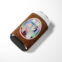 Load image into Gallery viewer, Lady with her Schipperke Can or Bottle Hugger 7268CC