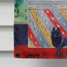 Load image into Gallery viewer, Lady with her Schipperke Flag Canvas House Size