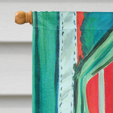 Load image into Gallery viewer, Lady with her Schipperke Flag Canvas House Size