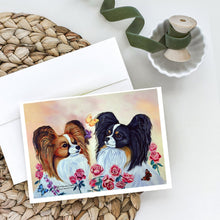 Load image into Gallery viewer, Papillon Greeting Cards -  Blank Note Cards – 8-Pack of Artist-Designed Cards with Envelopes