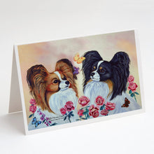 Load image into Gallery viewer, Papillon Greeting Cards -  Blank Note Cards – 8-Pack of Artist-Designed Cards with Envelopes