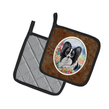Load image into Gallery viewer, Papillon Pot Holders - Set of 2 Decorative Kitchen Helpers | Made in the USA 7273PTHD