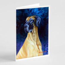 Load image into Gallery viewer, Great Dane Greeting Cards -  Blank Note Cards – 8-Pack of Artist-Designed Cards with Envelopes