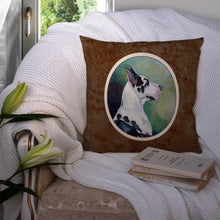 Load image into Gallery viewer, Harlequin Great Dane Throw Pillow - 14x14 Decorative Pillow – Art for Your Home &amp; Patio 7278PW1414