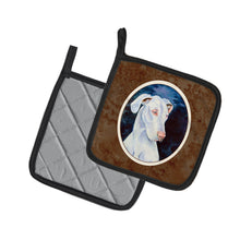Load image into Gallery viewer, White Great Dane Pot Holders - Set of 2 Decorative Kitchen Helpers | Made in the USA 7279PTHD