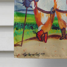 Load image into Gallery viewer, Cowboy Corgi Flag Canvas House Size