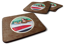 Load image into Gallery viewer, Mona Lisa with  Corgi Foam Coaster  7284FC