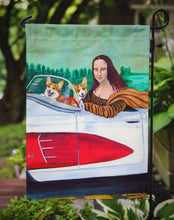 Load image into Gallery viewer, Mona Lisa with  Corgi Garden Flag – Decorative Outdoor Yard Flag