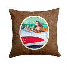 Load image into Gallery viewer, Mona Lisa with  Corgi Throw Pillow - 14x14 Decorative Pillow – Art for Your Home &amp; Patio 7284PW1414
