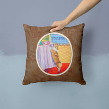 Load image into Gallery viewer, Corgi Throw Pillow - 14x14 Decorative Pillow – Art for Your Home &amp; Patio 7285PW1414