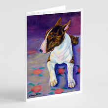 Load image into Gallery viewer, Bull Terrier  Greeting Cards -  Blank Note Cards – 8-Pack of Artist-Designed Cards with Envelopes