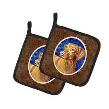 Load image into Gallery viewer, Vizsla Pot Holders - Set of 2 Decorative Kitchen Helpers | Made in the USA 7289PTHD