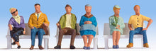 Load image into Gallery viewer, Noch 36532 N Scale Seated People -- Set #2 pkg(6)